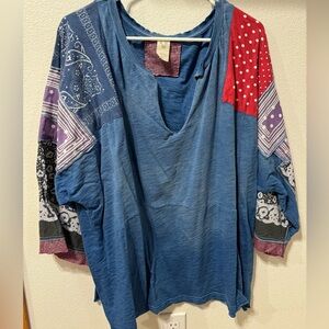 We The Free patchwork top.